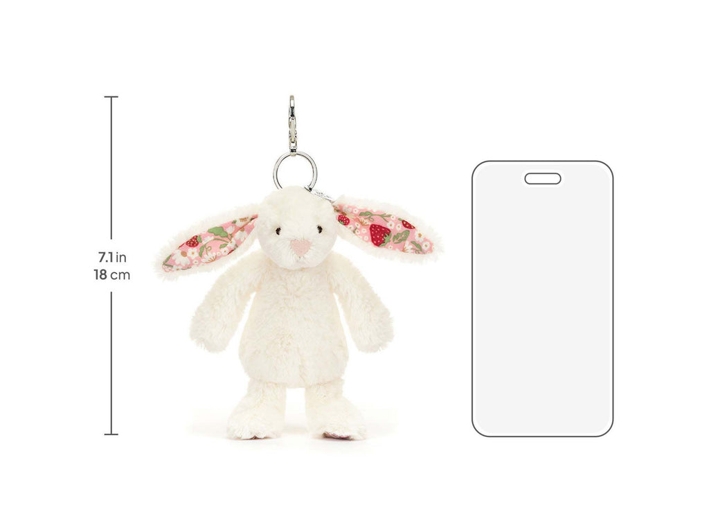 Blossom Cream Bunny 'Berry' Bag Charm