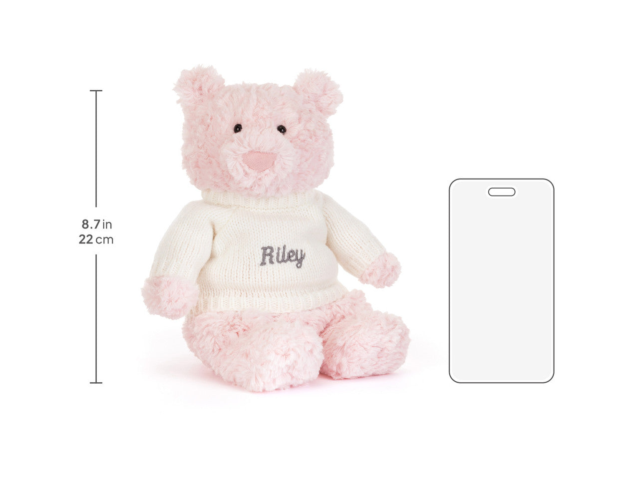 Leola Bear with Personalized Cream Jumper