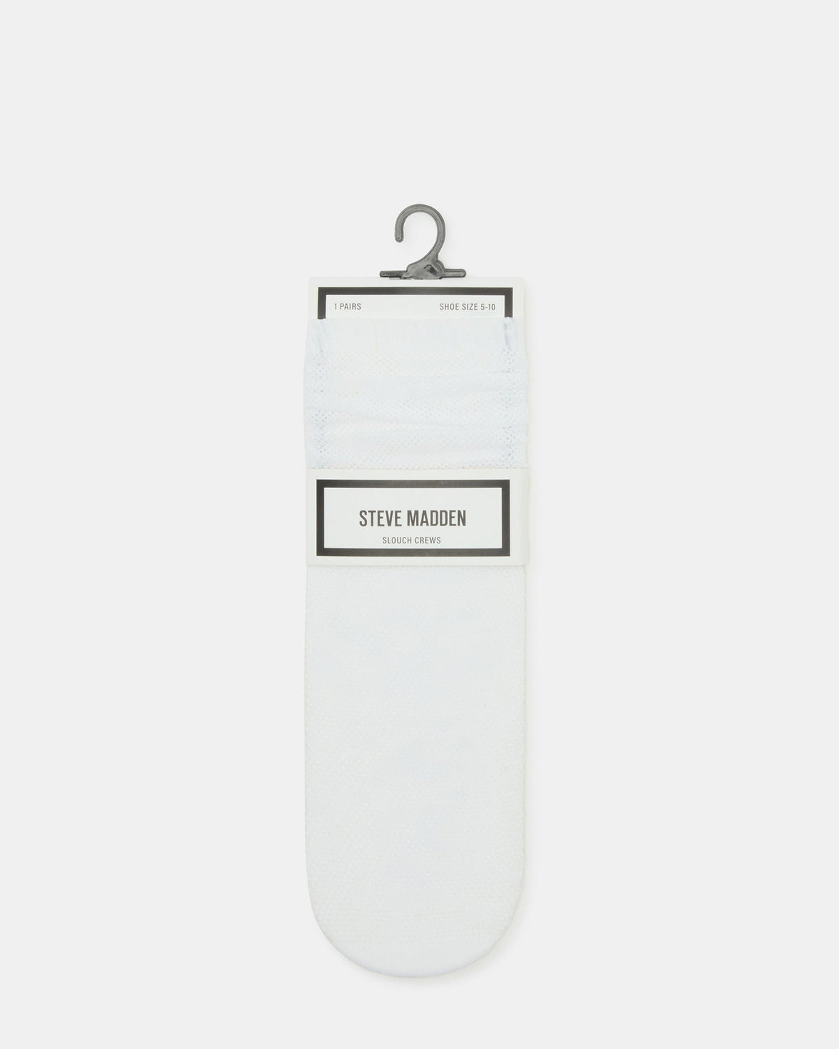 FISHNET SLOUCHY CREW SOCKS WHITE