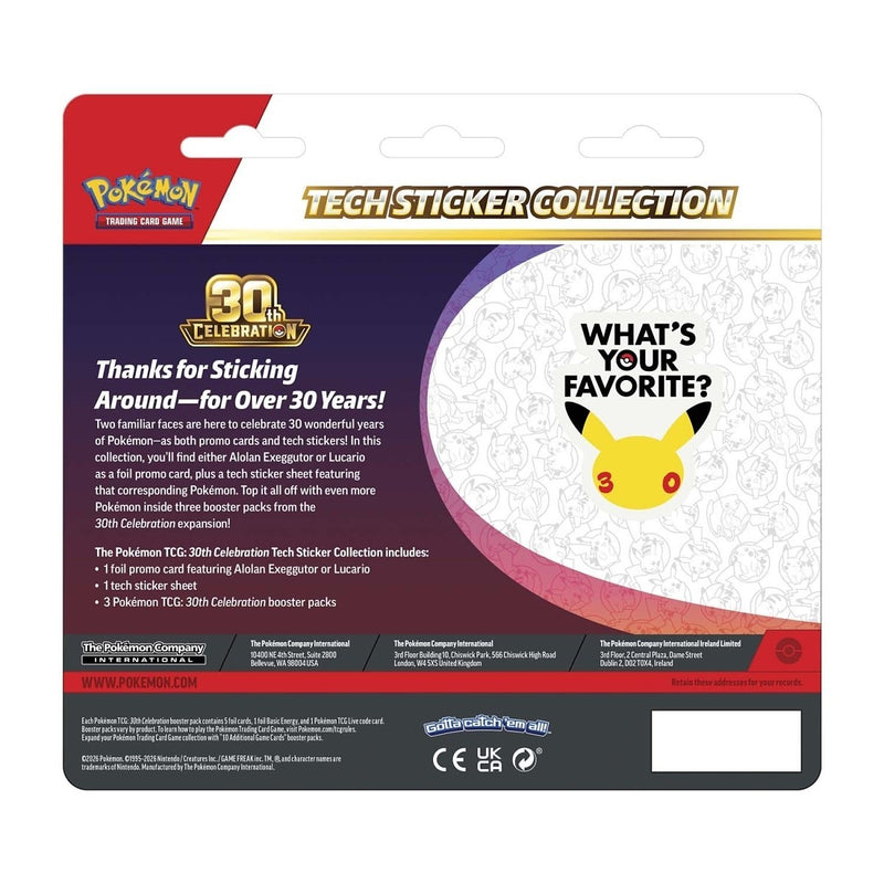 Pokémon TCG: 30th Celebration Tech Sticker Collection (Lucario) (5)