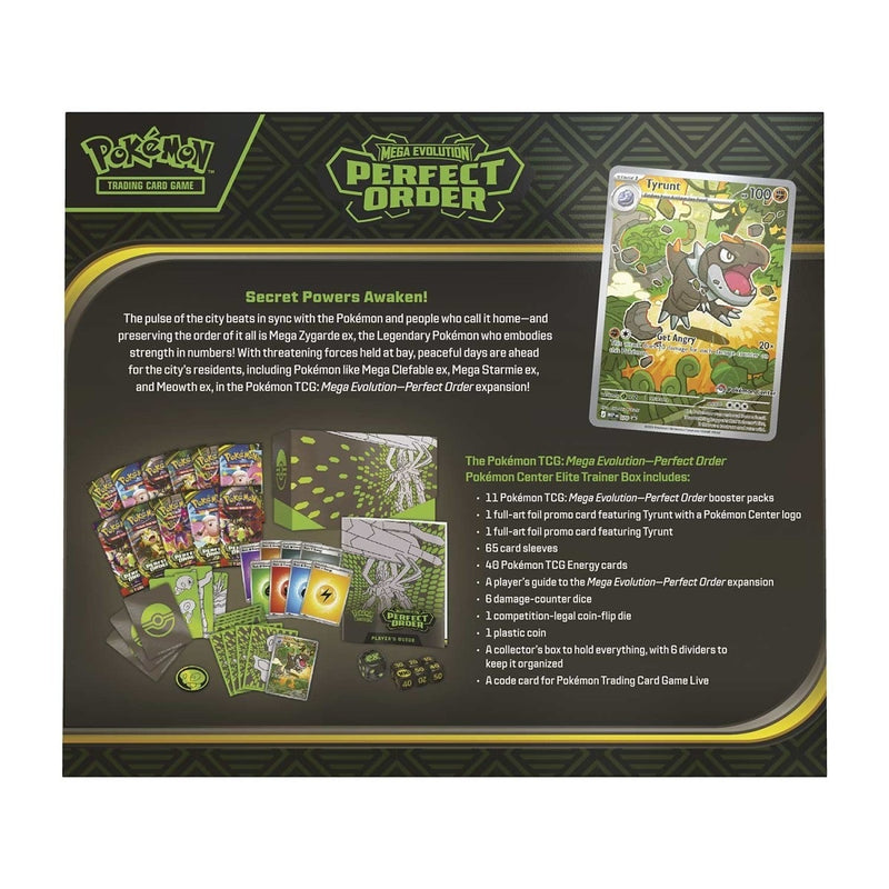 Pokémon TCG: Mega Evolution-Perfect Order Pokémon Center Elite Trainer Box (9)