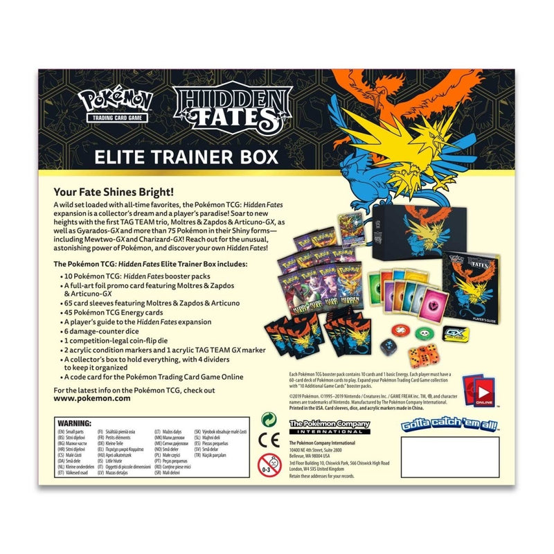 Pokémon TCG: Hidden Fates Elite Trainer Box (10)