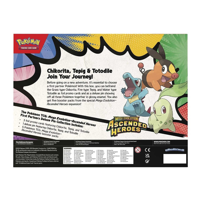 Pokémon TCG: Mega Evolution-Ascended Heroes First Partners Deluxe Pin Collection (6)