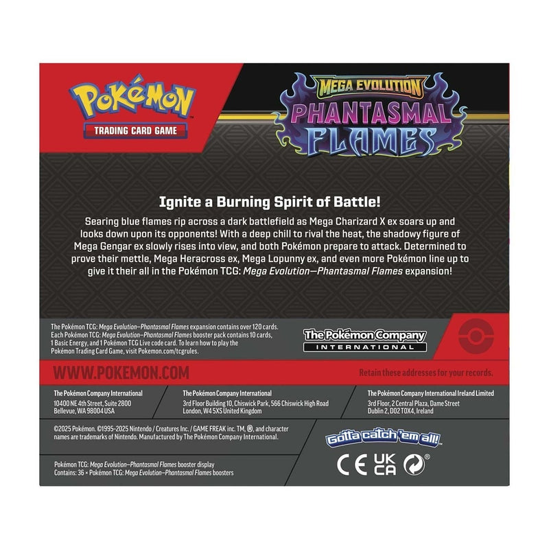 Pokémon TCG: Mega Evolution-Phantasmal Flames Booster Display Box (36 Packs) (4)