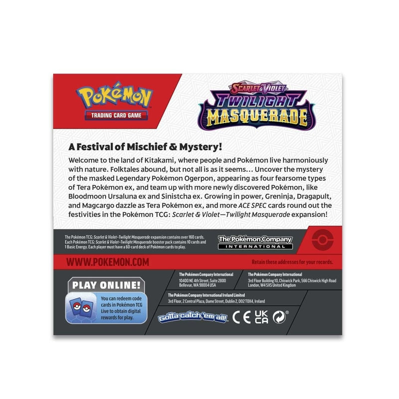 Pokémon TCG: Scarlet & Violet-Twilight Masquerade Booster Display Box (36 Packs) (3)