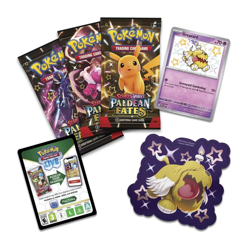 Pokémon TCG: Scarlet & Violet-Paldean Fates Tech Sticker Collection (Shiny Greavard) (2)