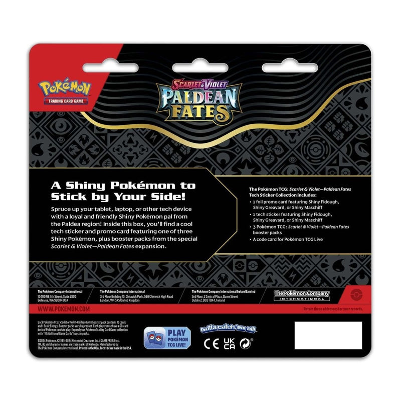 Pokémon TCG: Scarlet & Violet-Paldean Fates Tech Sticker Collection (Shiny Greavard) (6)