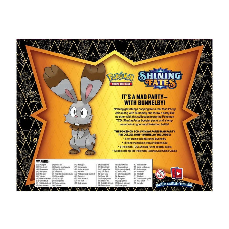 Pokémon TCG: Shining Fates Mad Party Pin Collection (Bunnelby) (4)