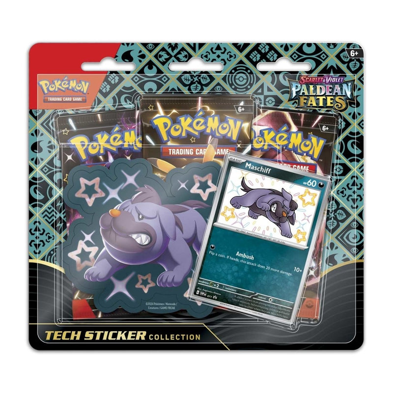 Pokémon TCG: Scarlet & Violet-Paldean Fates Tech Sticker Collection (Shiny Maschiff) (1)