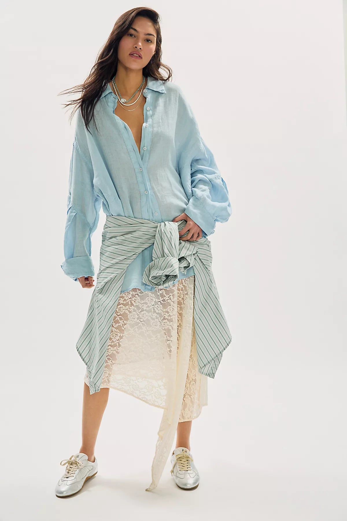 Selene Button Down Linen Shirt