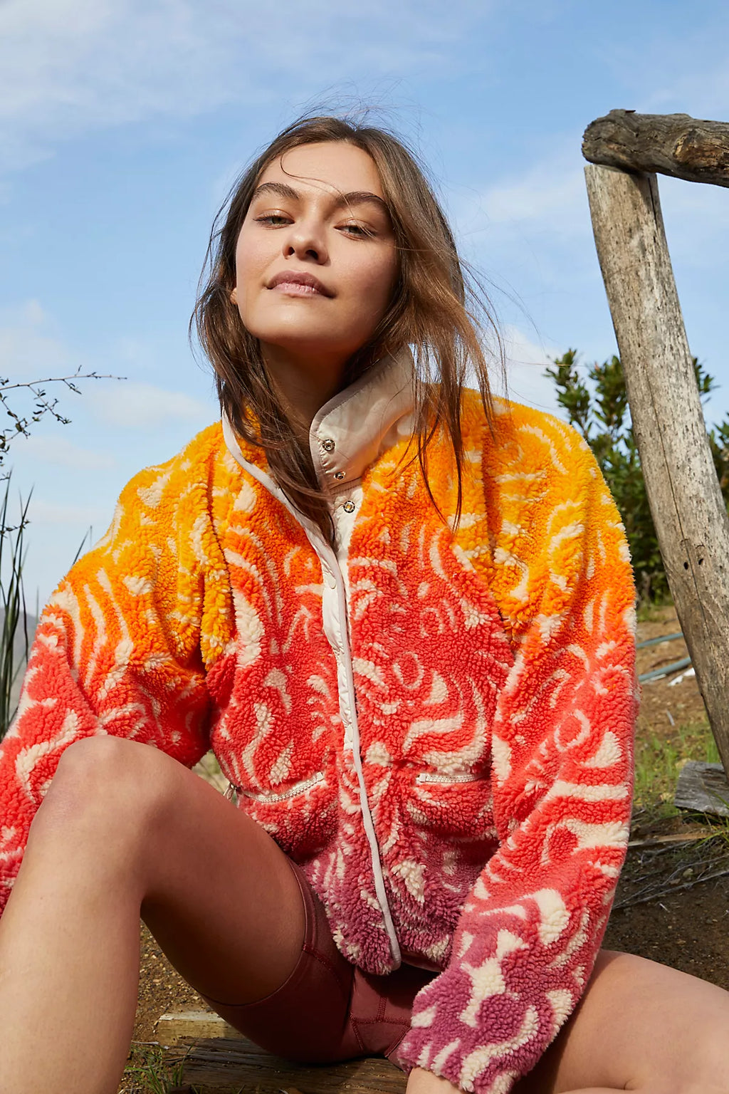 Hit The Slopes Printed Fleece Jacket