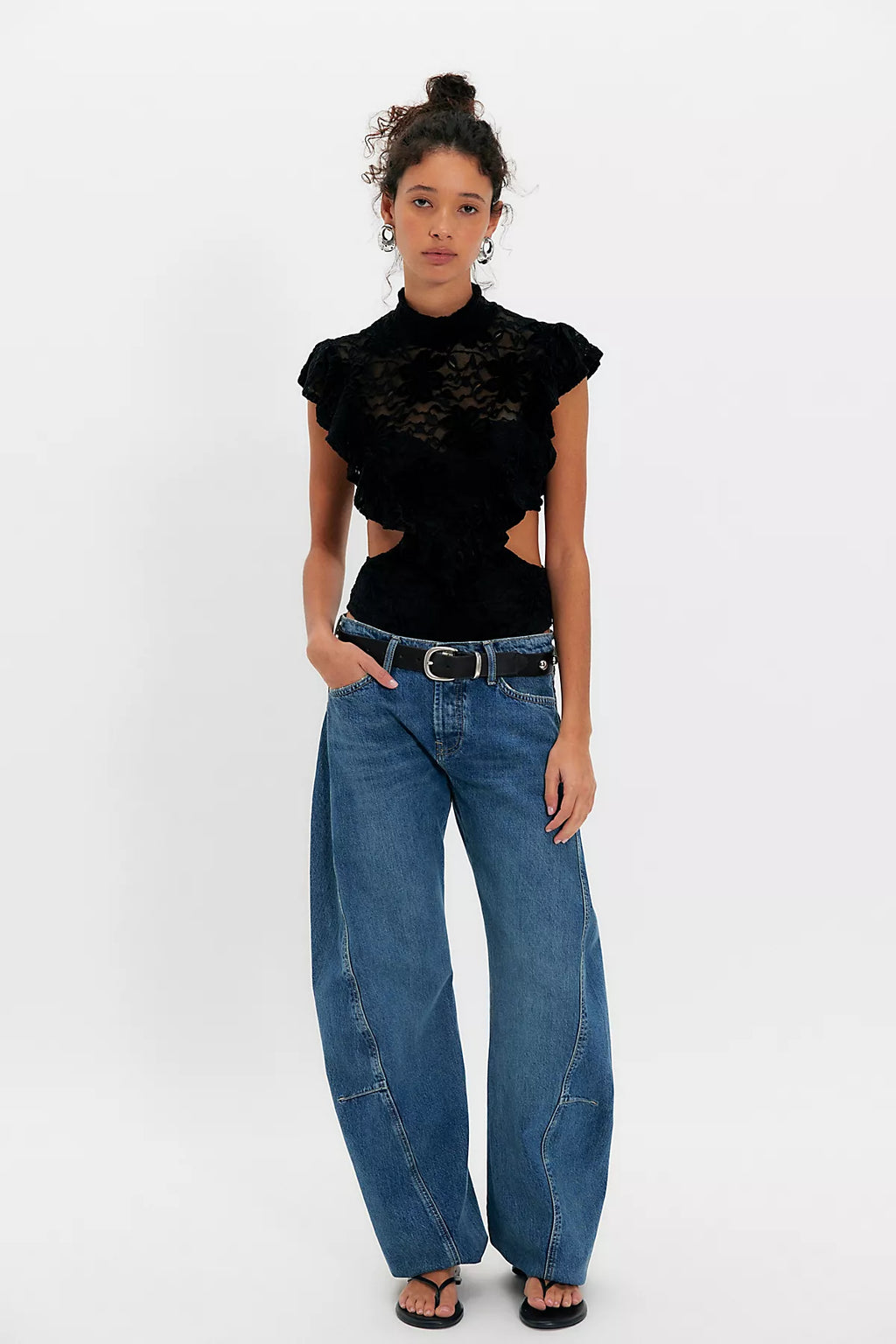 Nightcap Fleur Lace Apron Bodysuit