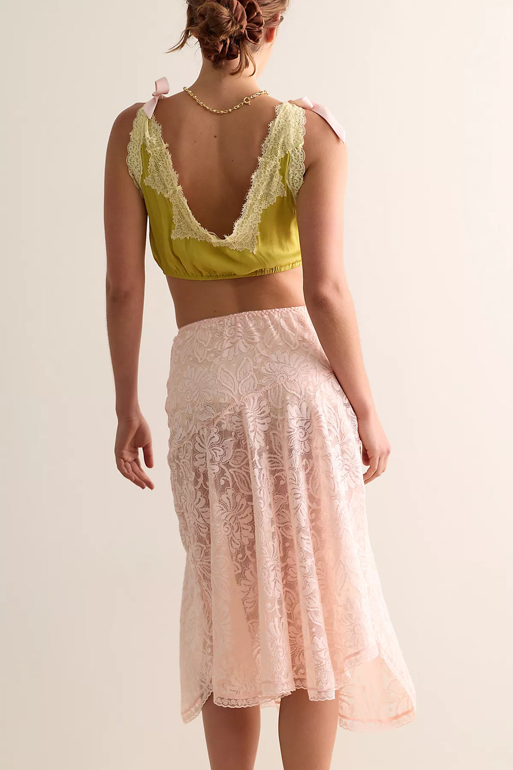 Sheer Emotion Midi Slip Skirt