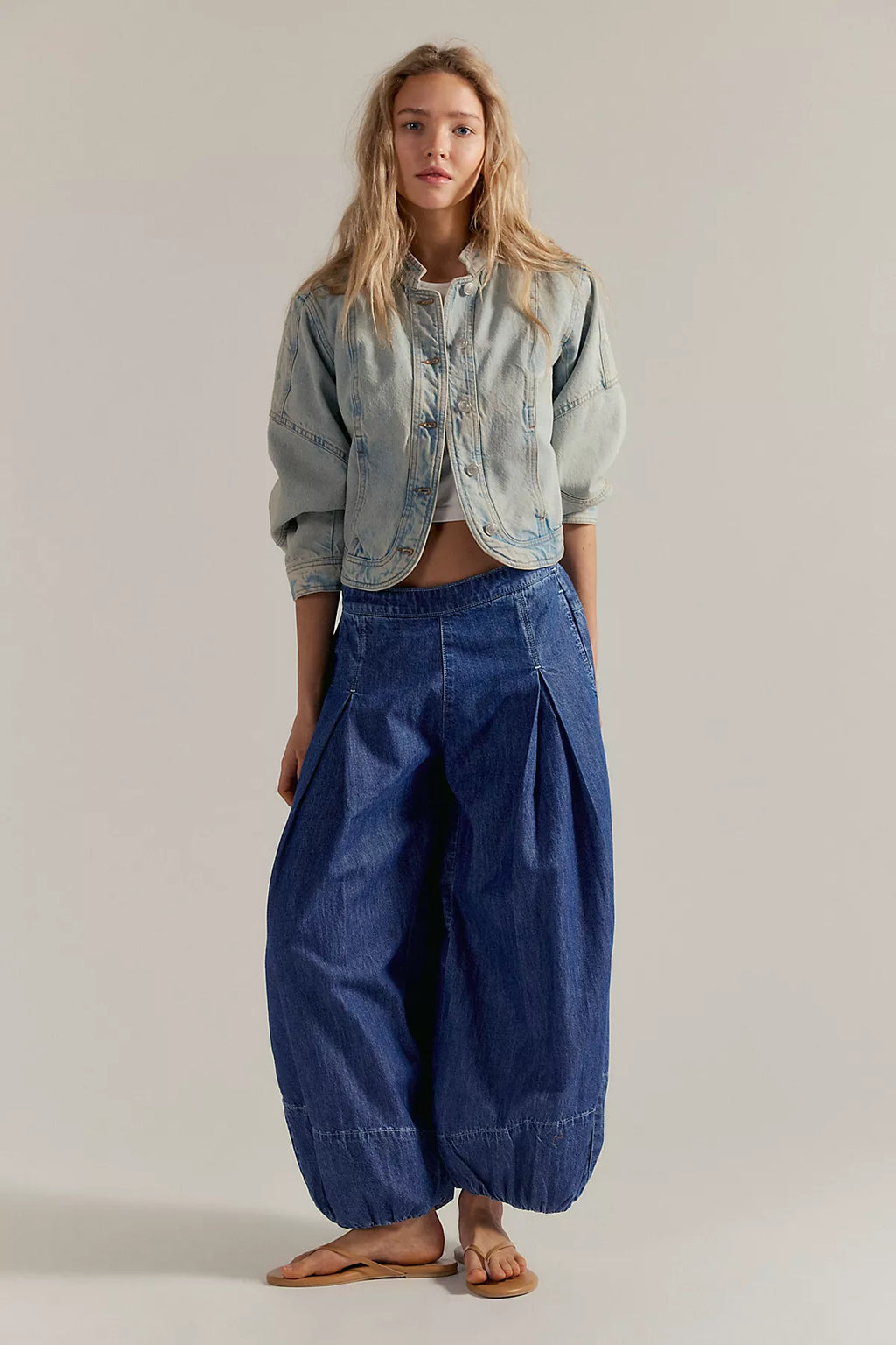 We The Free Moonflower Pull-On Balloon Jeans