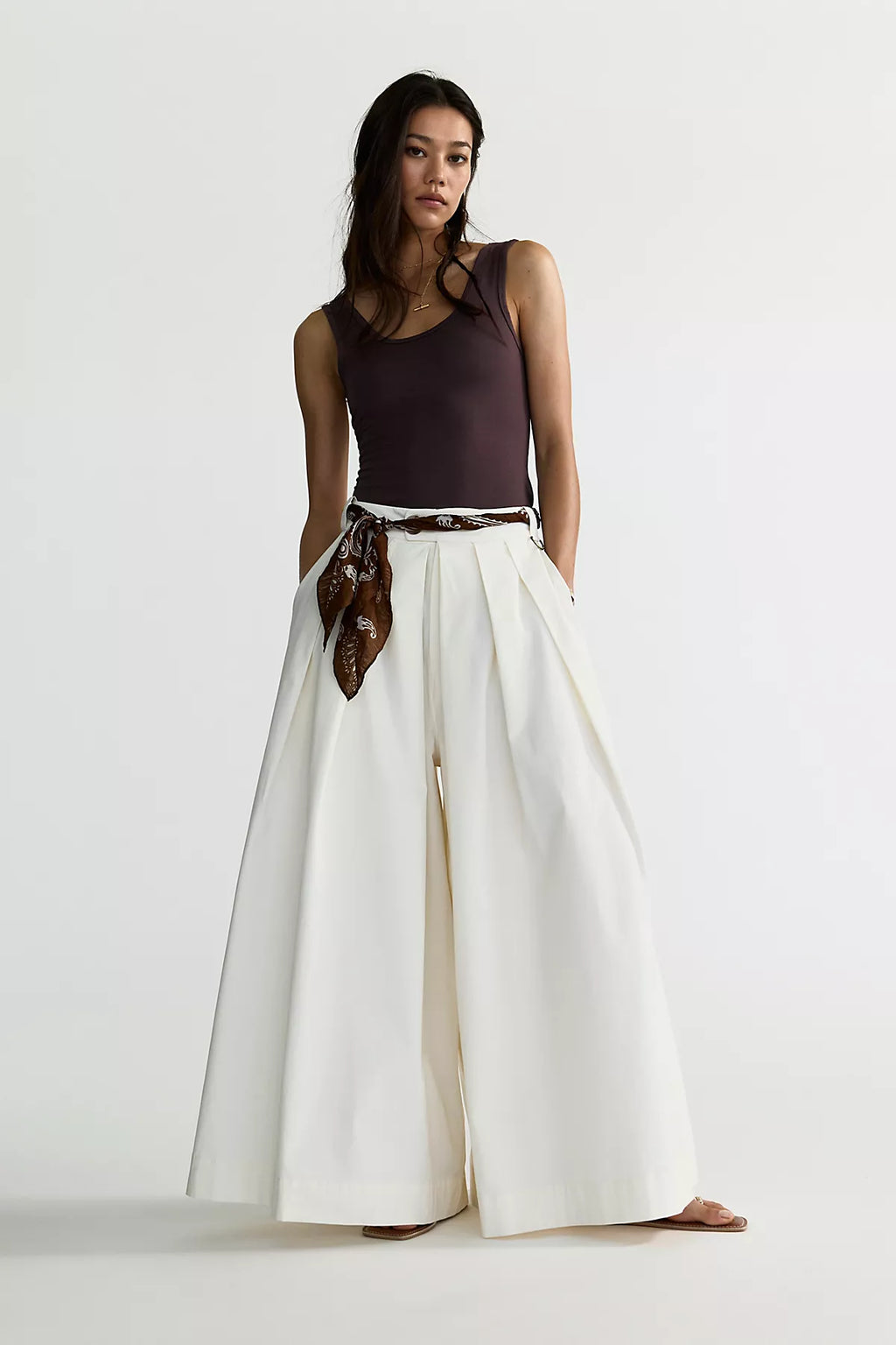 Lasting Impression Wide-Leg Trousers