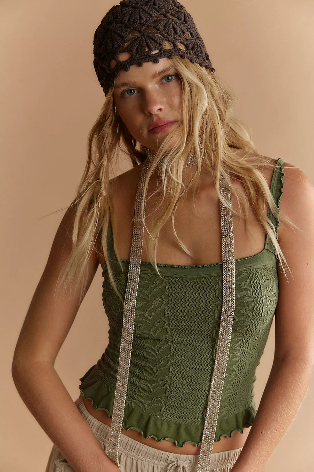 So Soft Frill Square Neck Tank