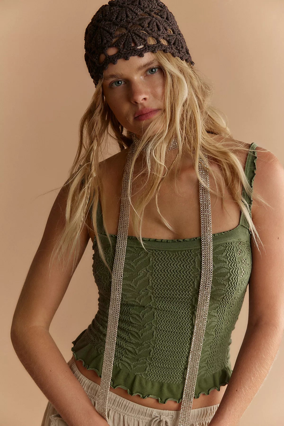 So Soft Frill Square Neck Tank