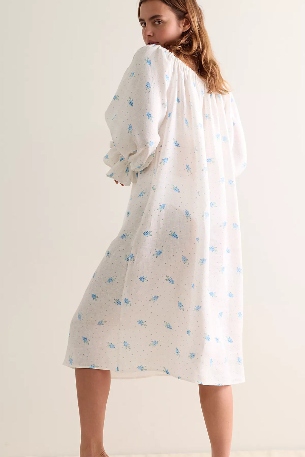 Sleeper Cha-Cha Ruffled Midi Slip Dress