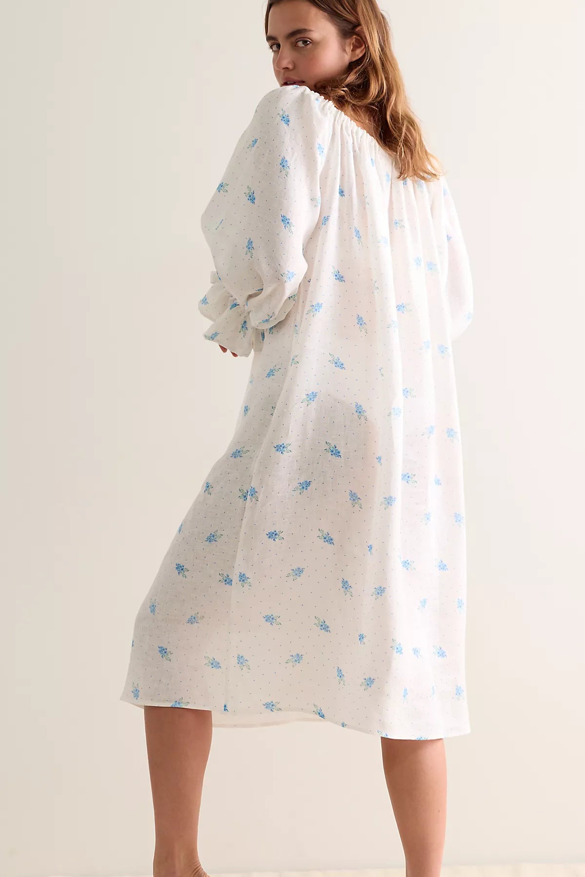Sleeper Cha-Cha Ruffled Midi Slip Dress