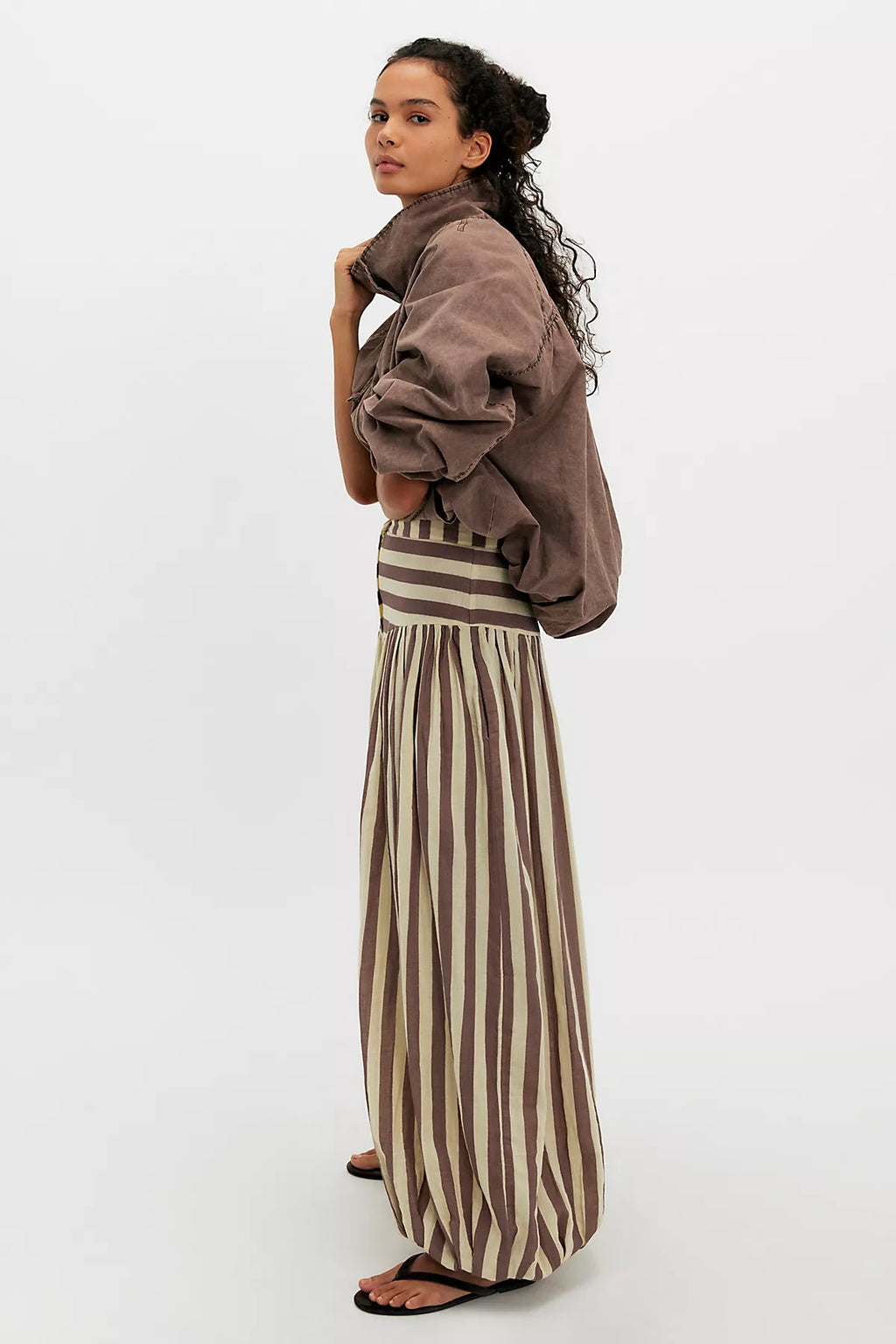 Tach Clothing Nova Baggy Striped Balloon Pants