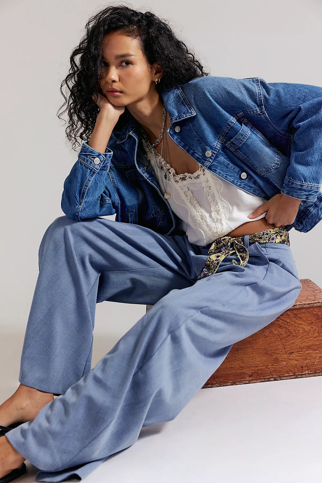 We The Free Opal Swing Denim Jacket