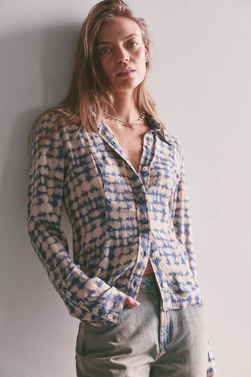 We The Free Nathalia Button Down Top