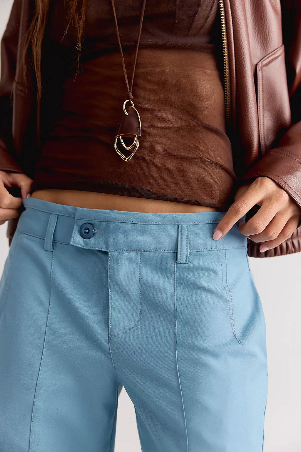 Set On You Slim Solid Trousers