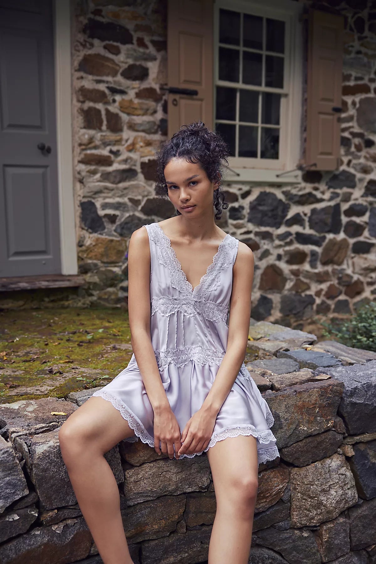 In This Groove Mini Slip Dress