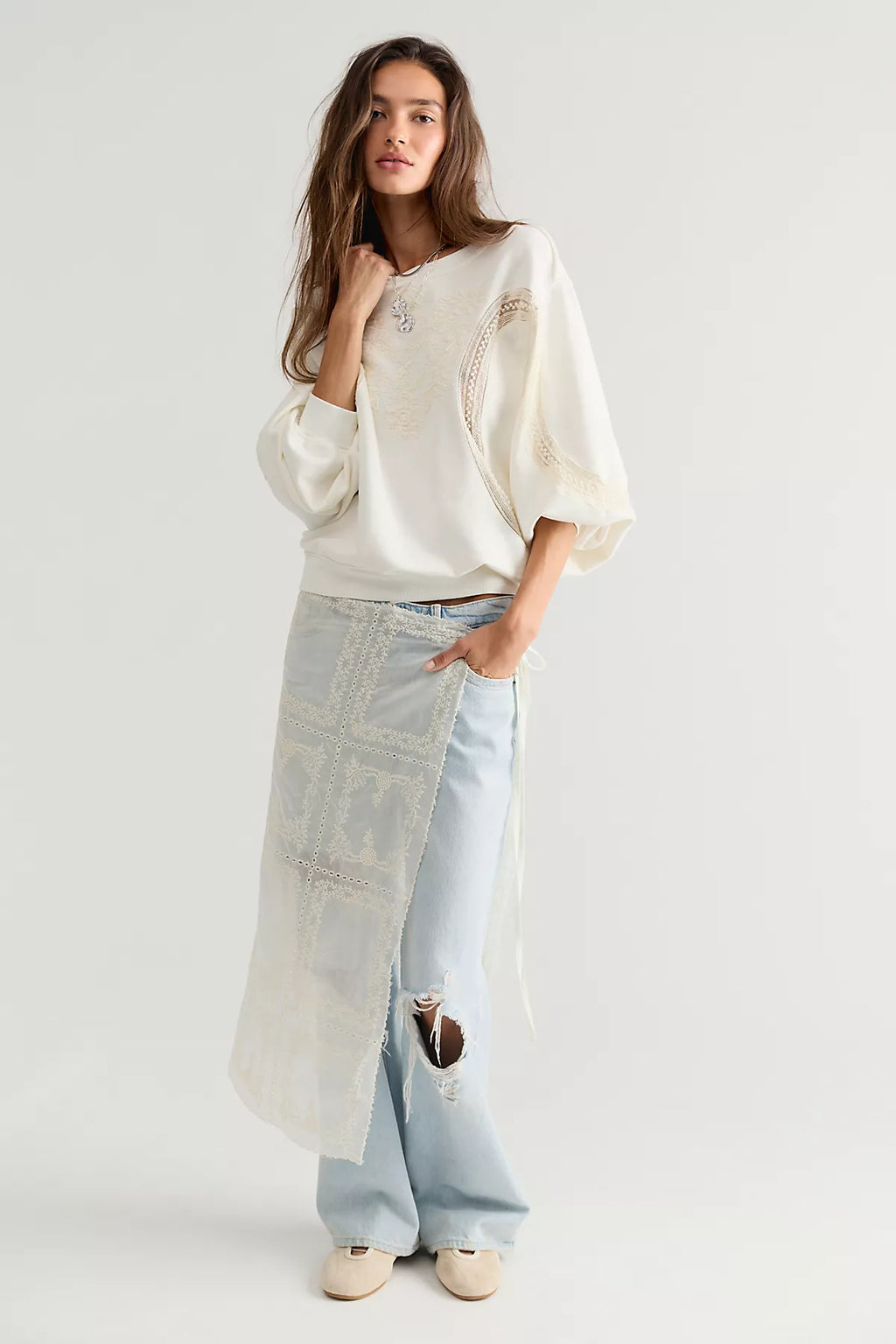 Love Lace Sweatshirt