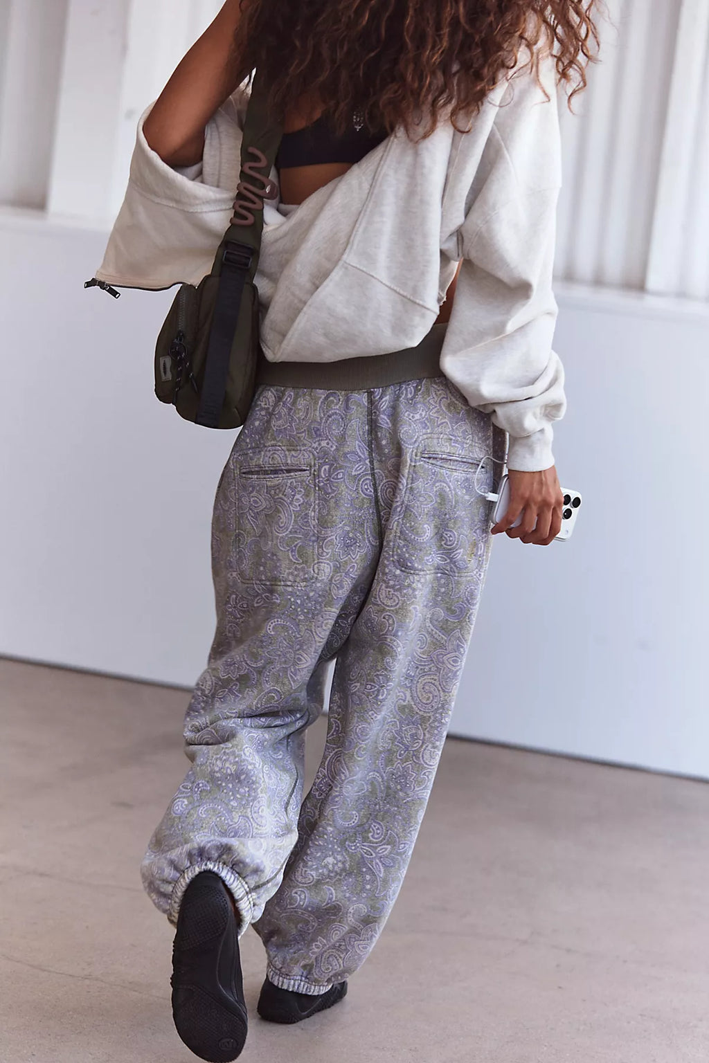 Printed Down Time Joggers