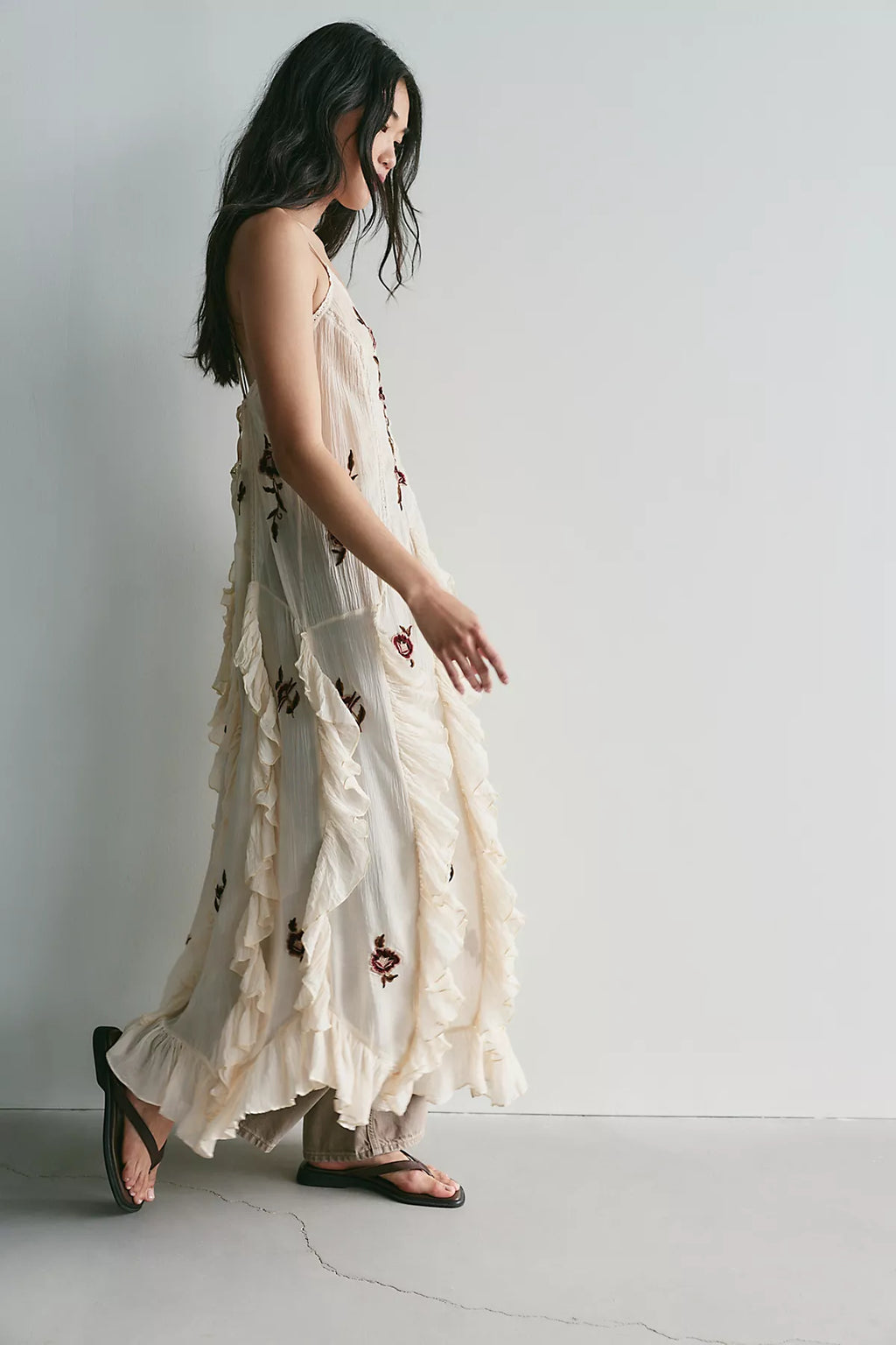 Rosa Embroidered Maxi Top