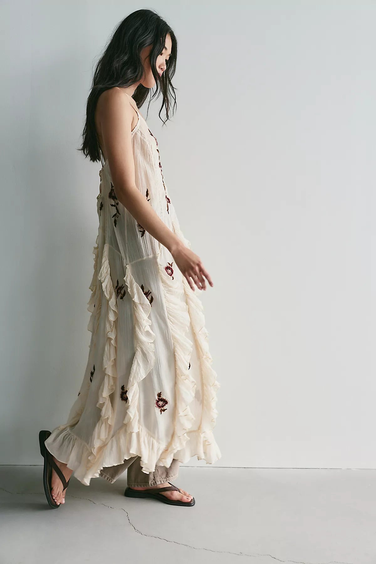 Rosa Embroidered Maxi Top