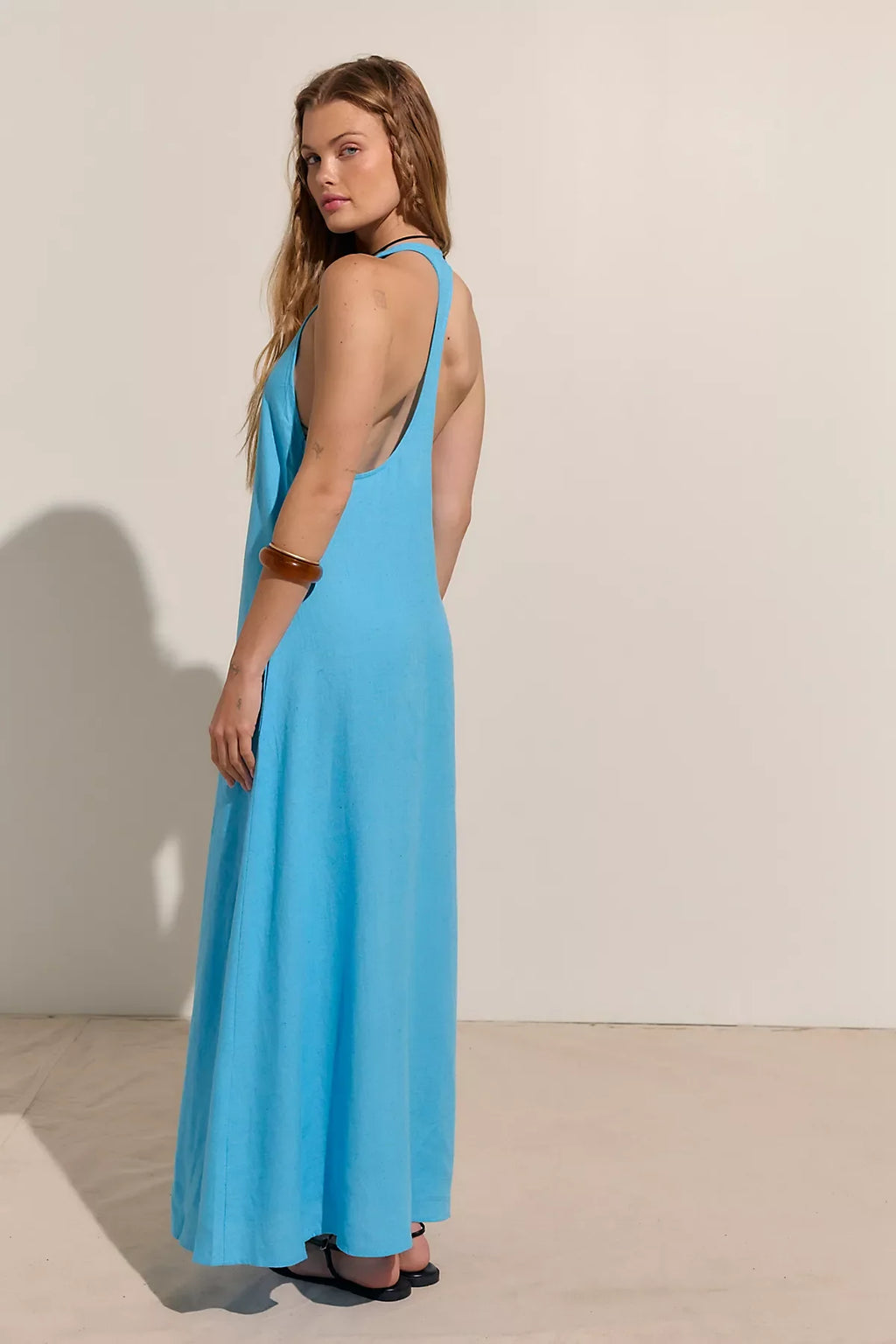Sandshell Linen Easy Does It Maxi Dress