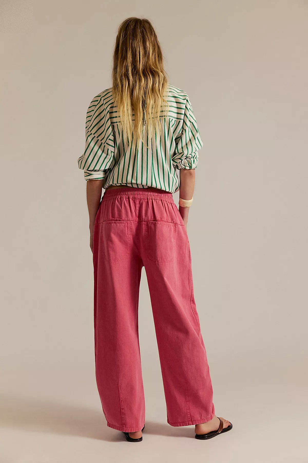 Lex Pull-On Barrel Pants