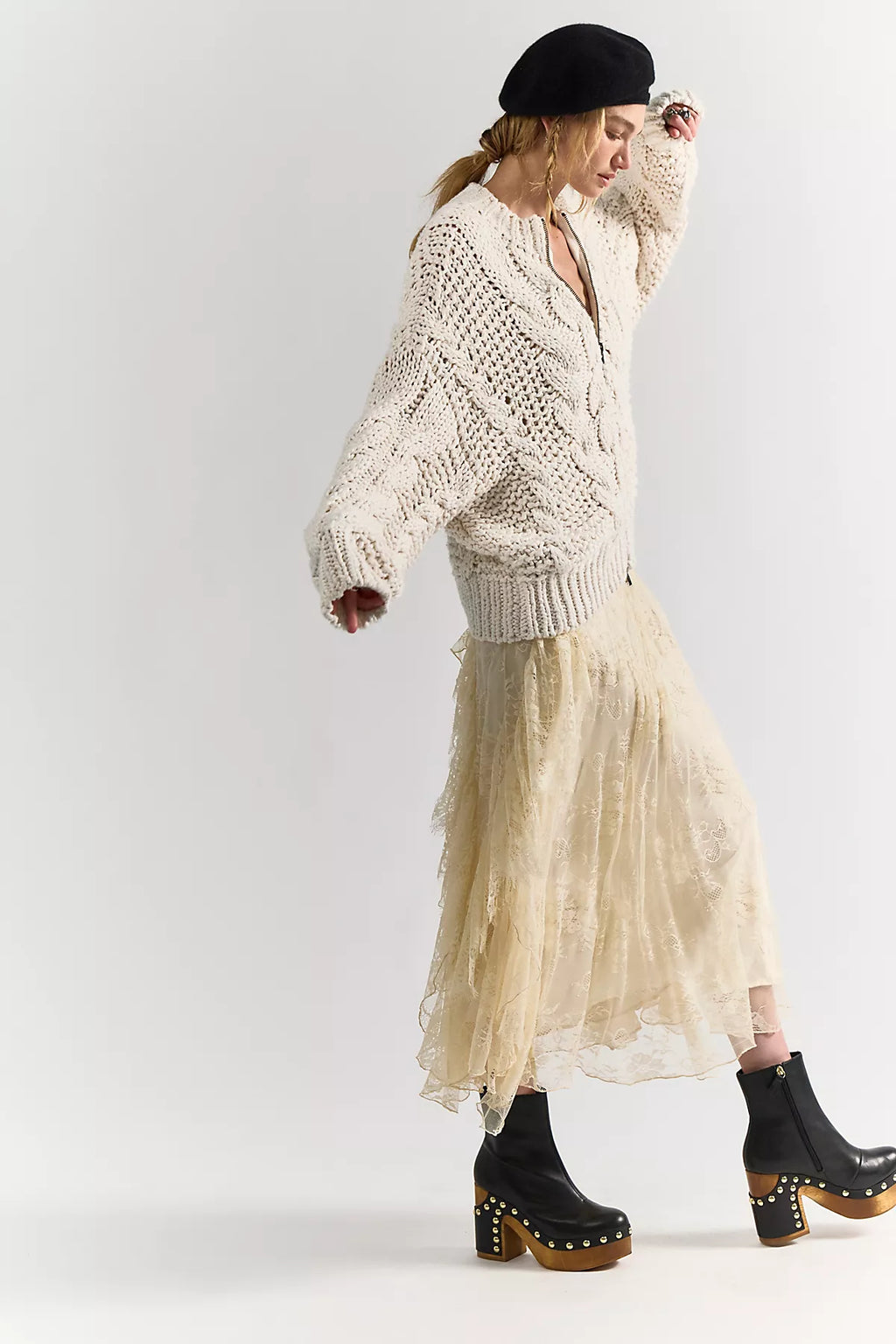 Lola Cable Knit Cardi