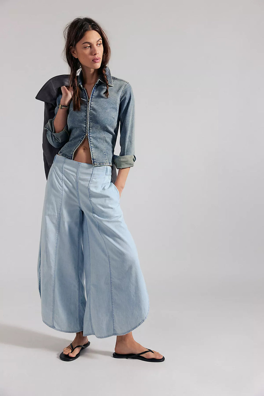 We The Free Sweet Pea Pull-On Tulip Jeans