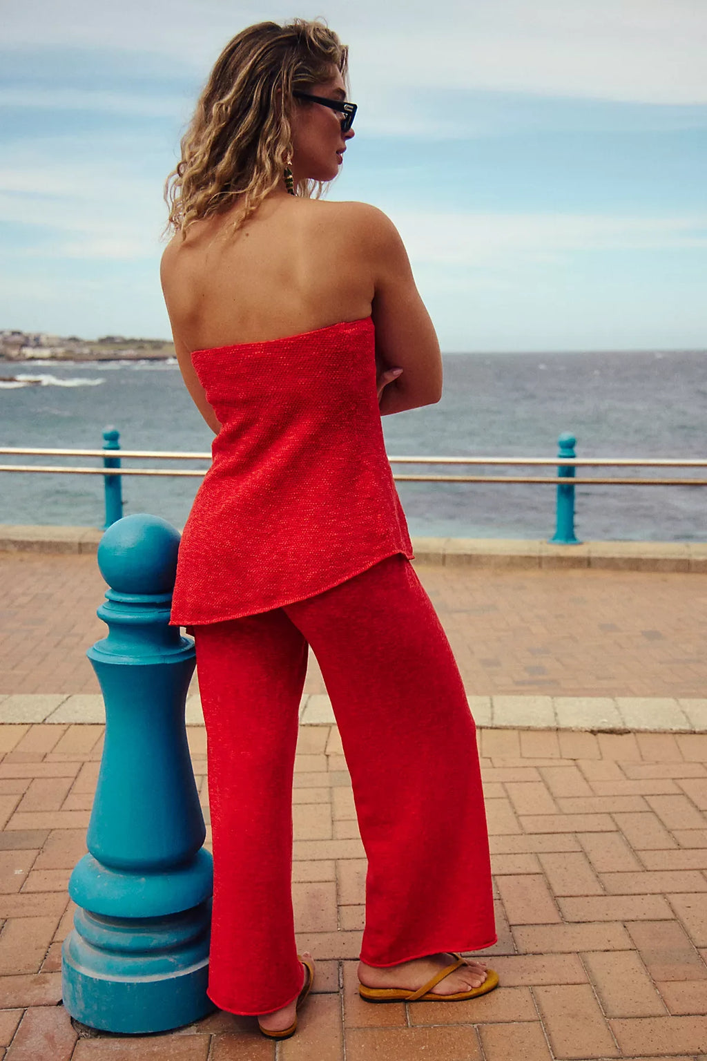 Krista Cotton-Linen Sweater Set