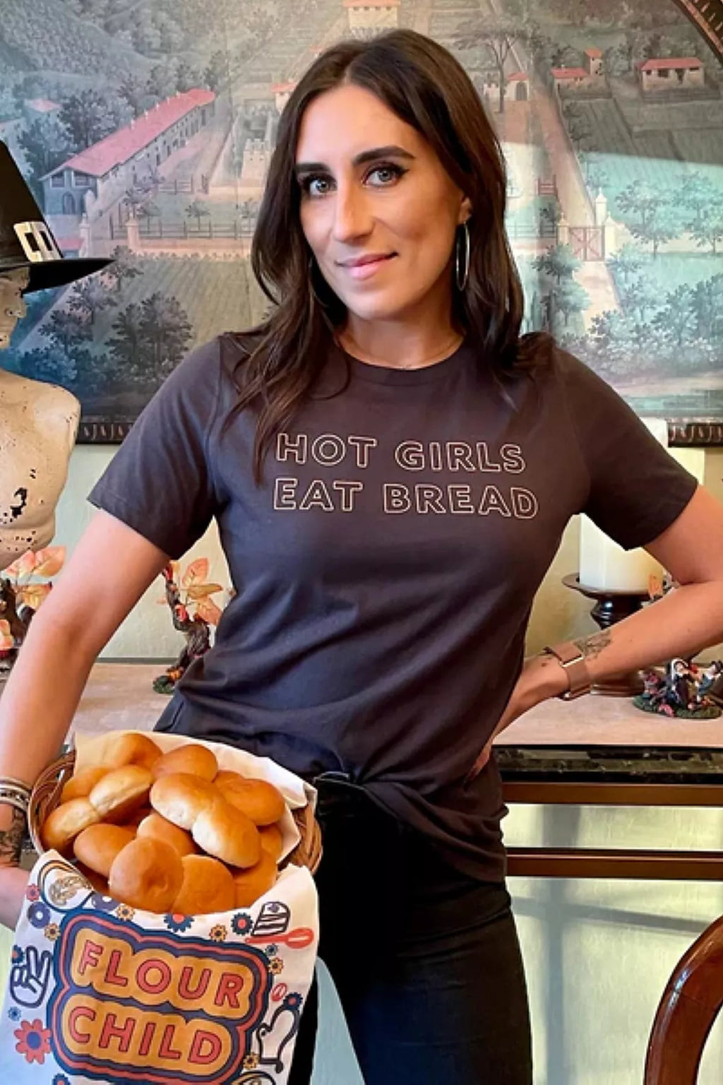 Overseasoned Hot Girls Eat Bread Tee