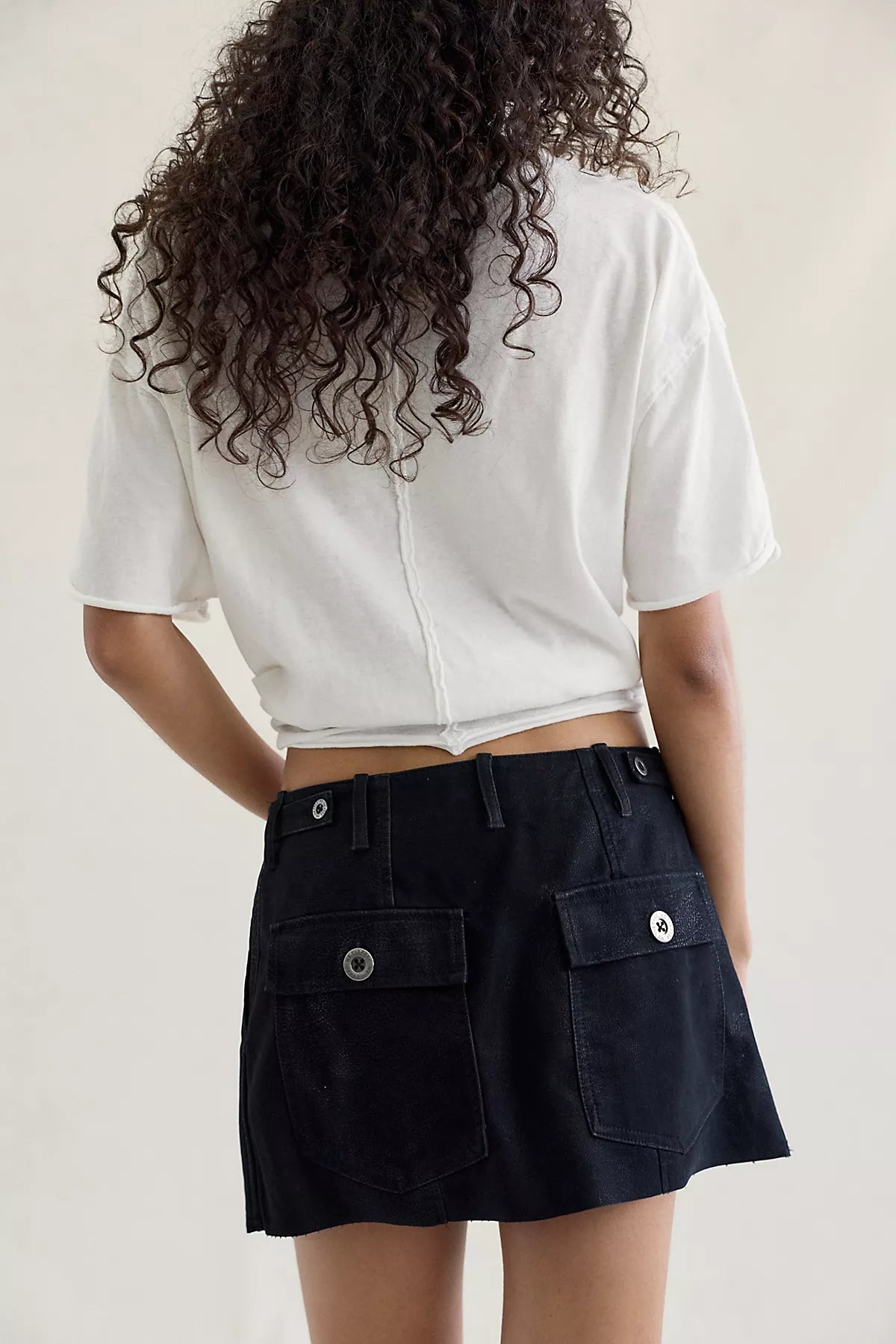 Riverfront Vegan Mini Skirt