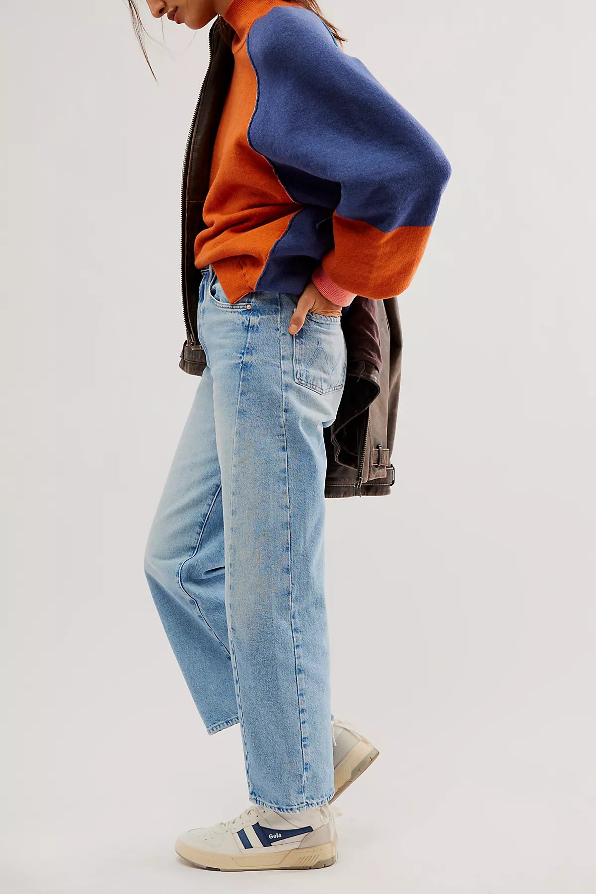 MOTHER The Half-Pipe Sneak Ankle Jeans