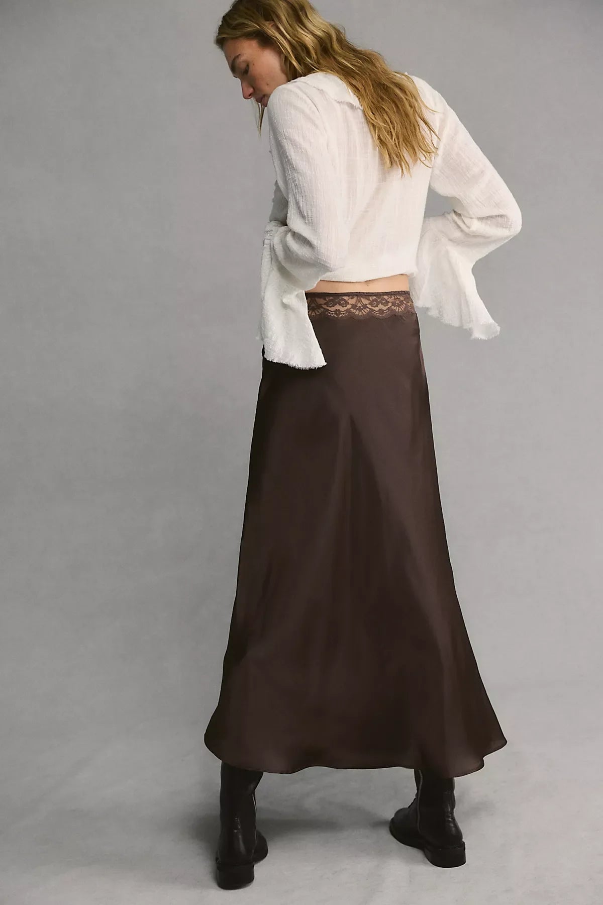 Valeria Midi Slip Skirt