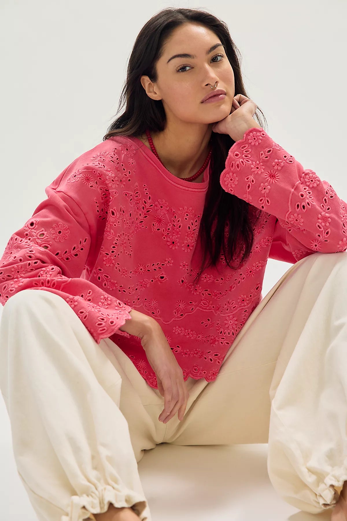 Iris Embroidered Sweatshirt