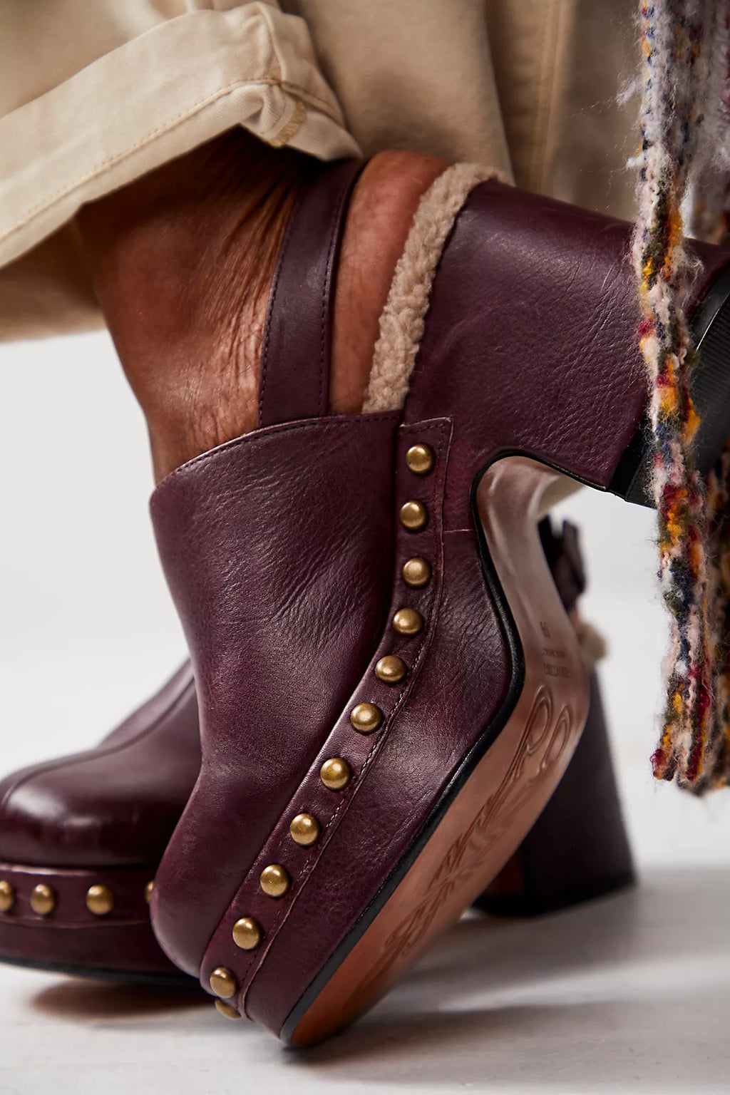 Autumn Studded Platform Clogs