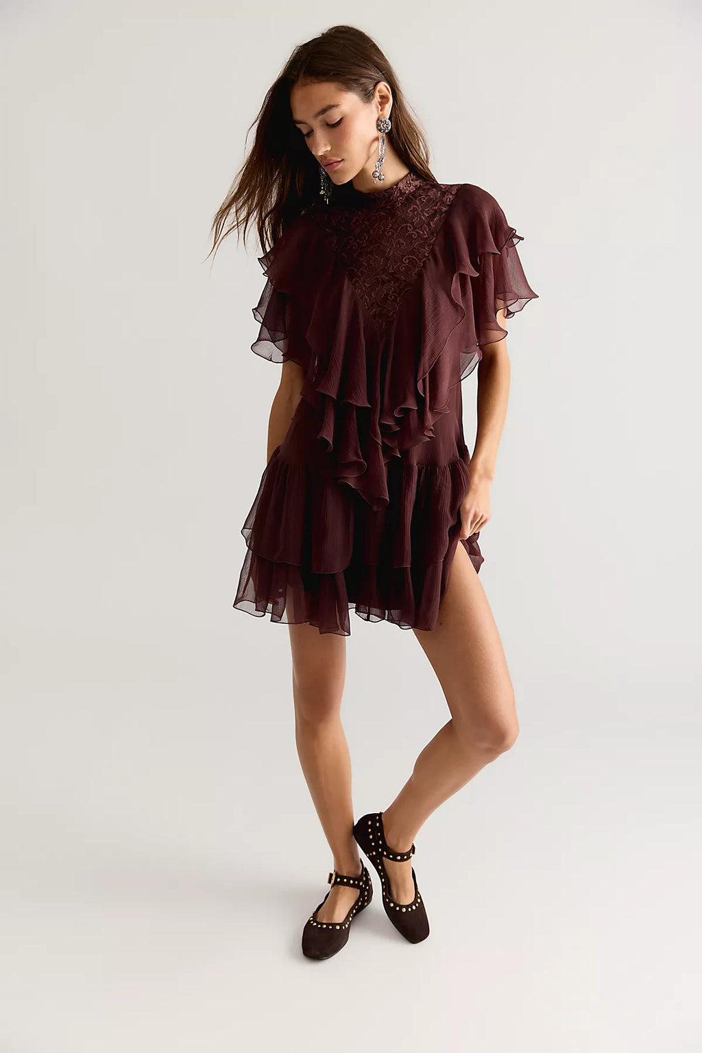 Nigel Preston Ana Lace Mini Dress