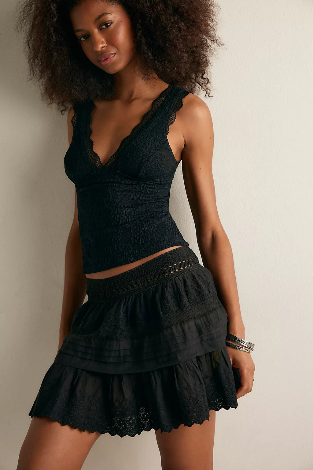 Play Nice Mini Slip Skirt