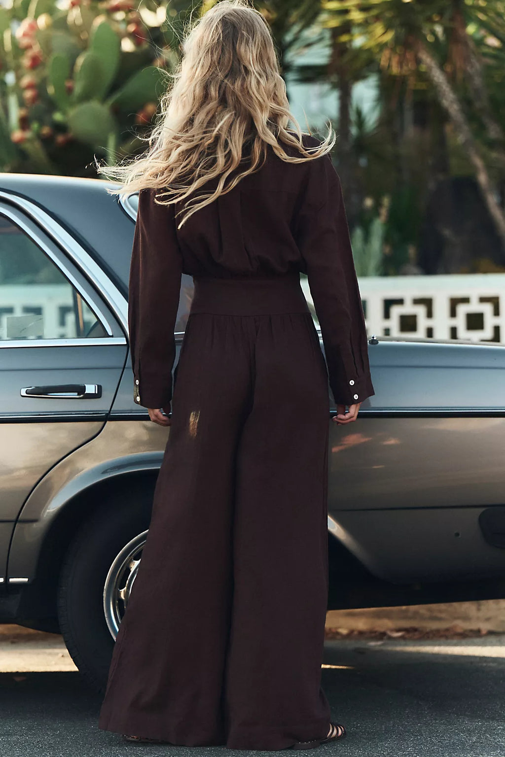 Sandshell Linen Tidepool Jumpsuit