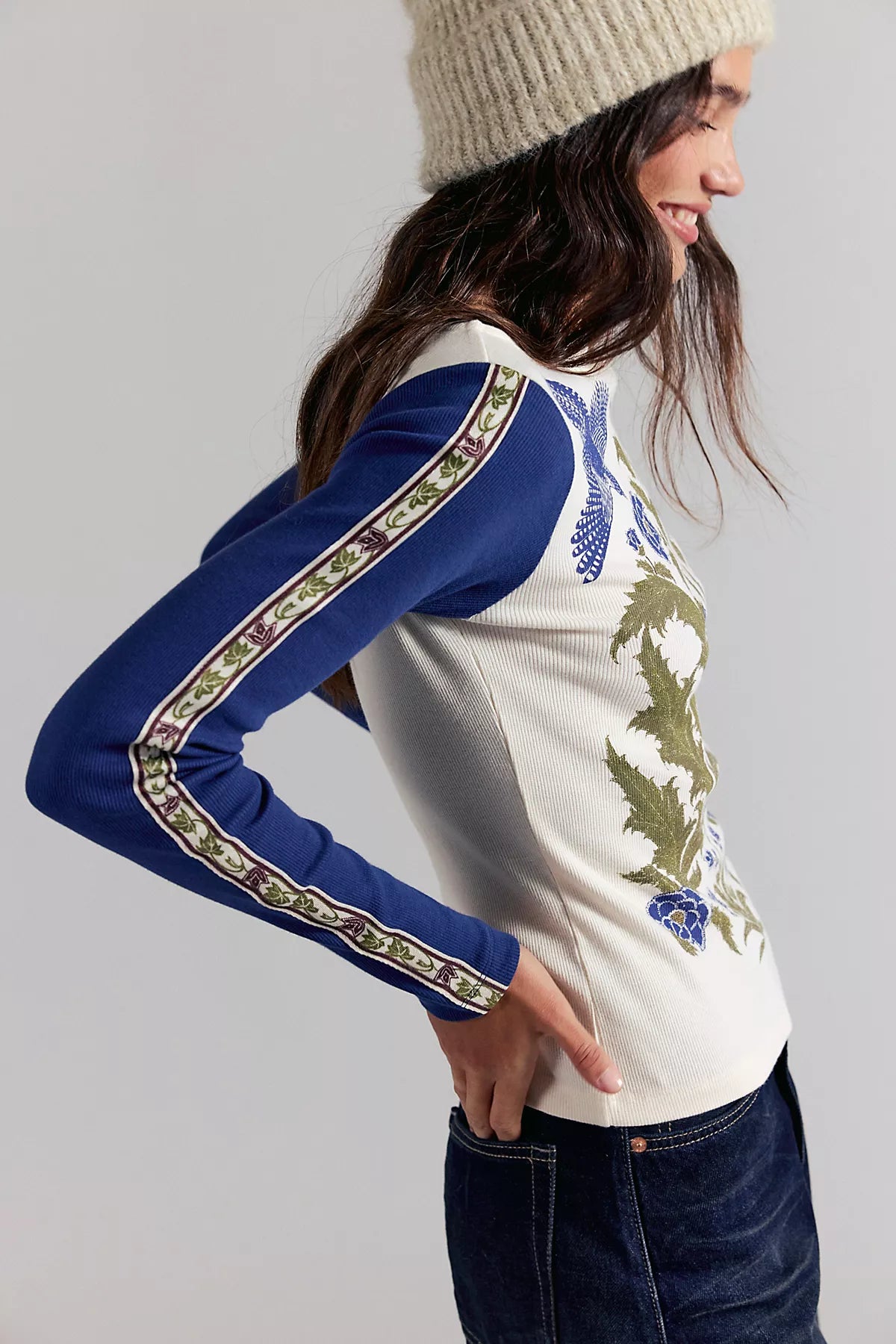 Sunday Market Folklorian Twist Long Sleeve Top