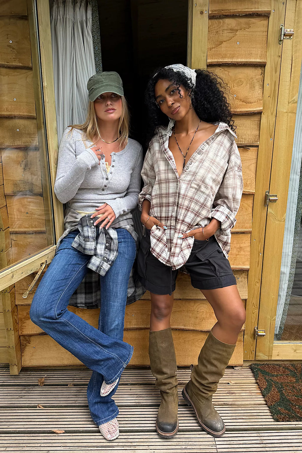 We The Free Lexi Plaid Button Down