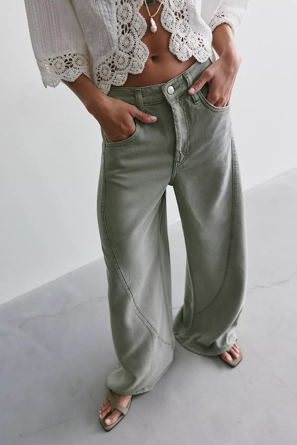 We The Free Haven Twisted Wide-Leg Jeans