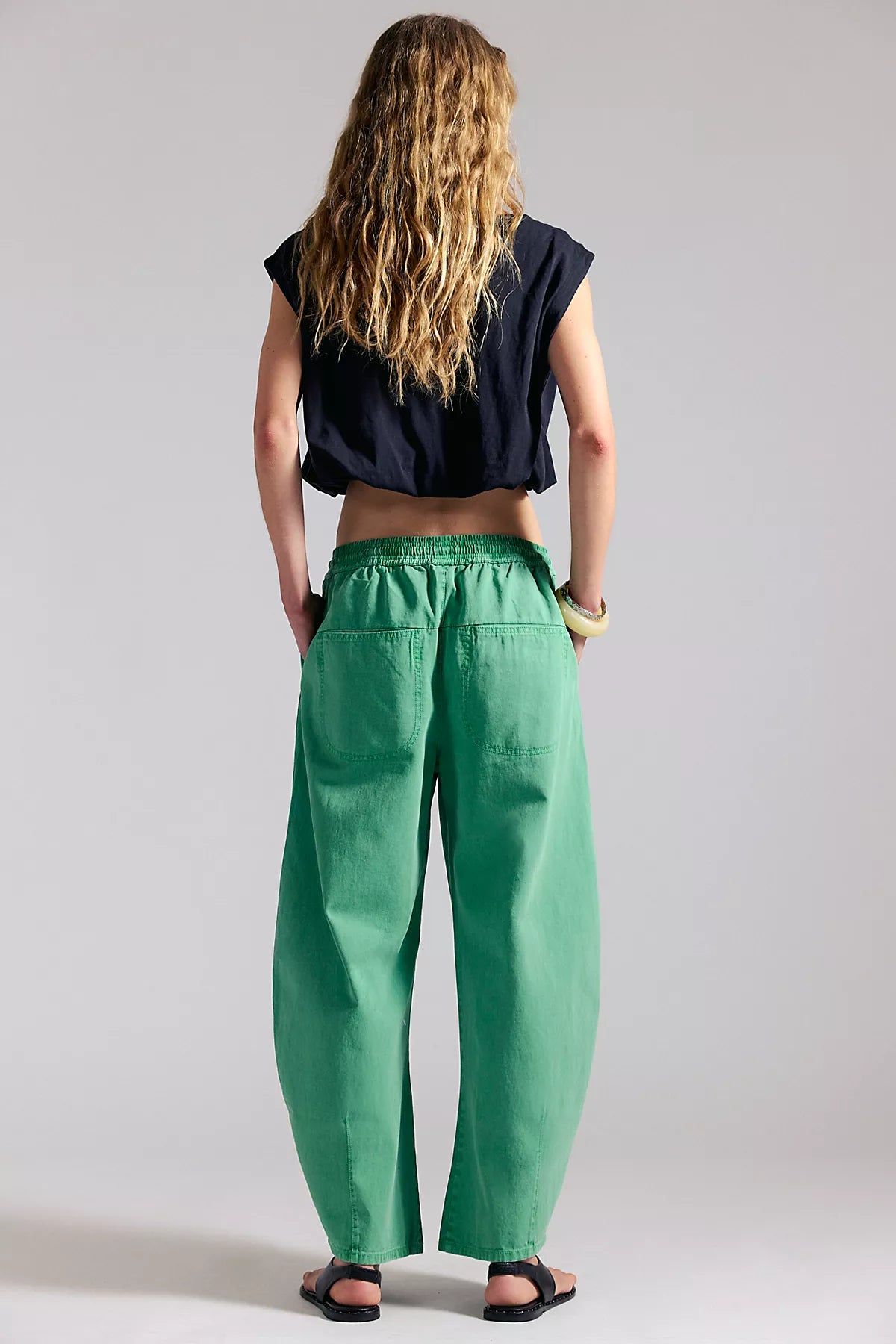 Lex Pull-On Barrel Pants